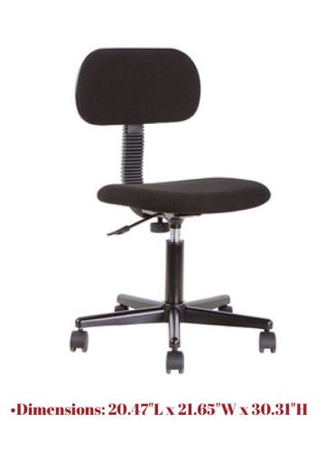 Mainstays Fabric Task Chair, Black New