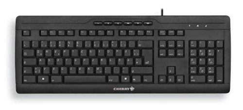Cherry eVolution STREAM XT Corded Multimedia Keyboard PS 2 USB 104 KeysEngl. US