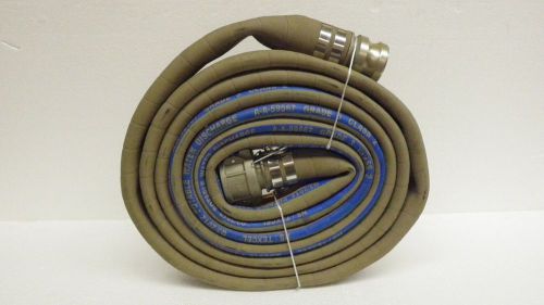 2&#034;x20&#039; rubber potable water discharge hose - w/male &amp; female camlock fittings for sale