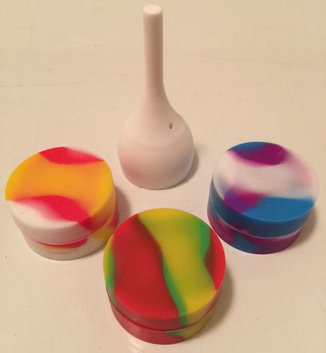 Ceramic Carb Cap 10mm 14mm 18mm Onion Style w/ FREE Silicone Container
