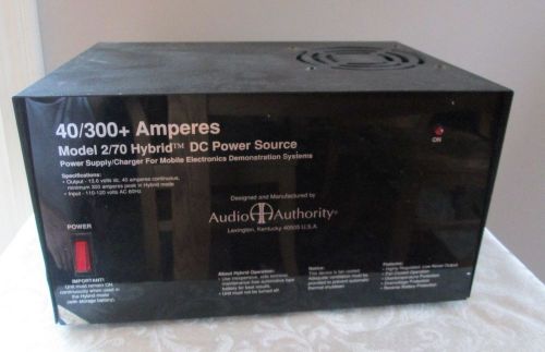 AUDIO AUTHORITY DC POWER SOURCE MODEL 2/70 HYBRID MOBILE  DEMONSTRATION SYSTEMS