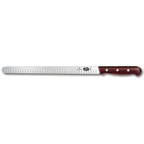 Victorinox 12&#034; Rosewood Handle Roast Slicer Knife 40141 Granton Blade Swiss Army