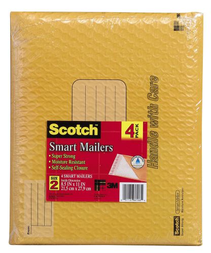 3M 8.5&#034; x 11&#034; Scotch Smart Mailer (4 Count)