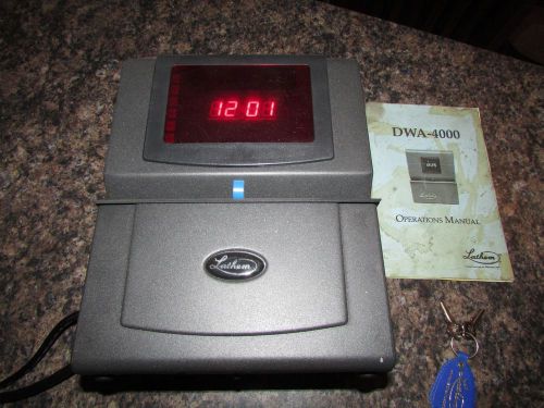 Lathem time 4000 series heavy duty automatic time recorder - dwa4001 digital for sale