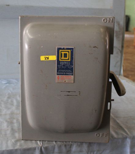Square D fusible disconnect safety switch 30 amp 277/480 volt FREE SHIP