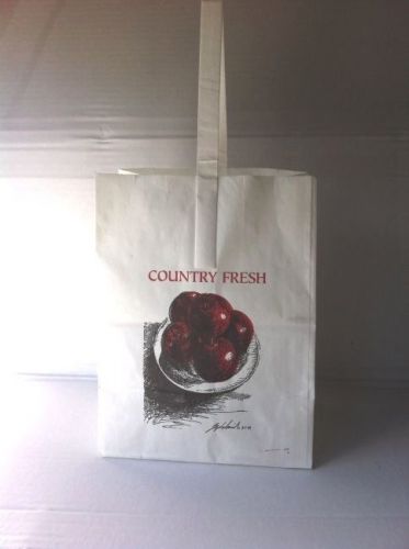 One Peck Paper Apple Bag wet strength with apple logo