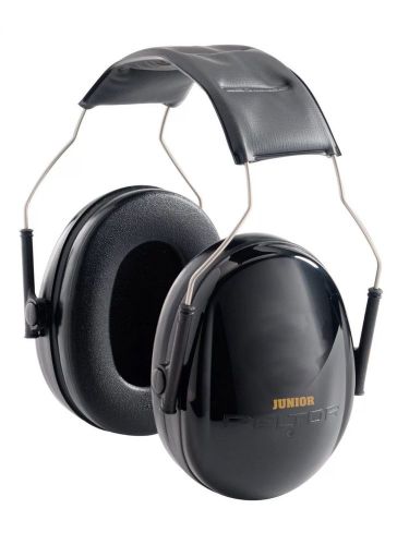 3M Peltor 97070, Junior Passive Hearing Protector, NRR: 22dB, Black Earmuff