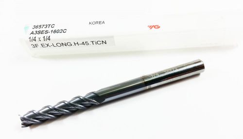 1/4&#034; YG ALU-POWER Carbide TiCN 3 Flute for Aluminum Extra Long End Mill (N 705)