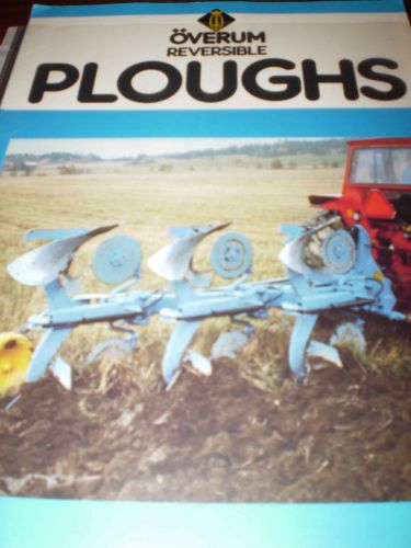 Overum Reversible Plows Sales Brochure 1984?