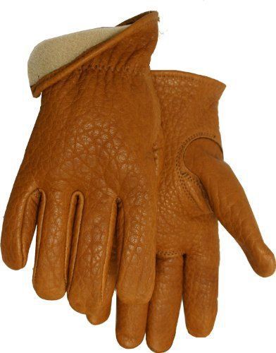 Midwest gloves and gear 650v-m-az-6 mens buckskin leather with vellux lining wor for sale