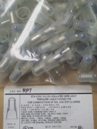 100 sta-kon rp7 wire joint pressure cable connectors for sale