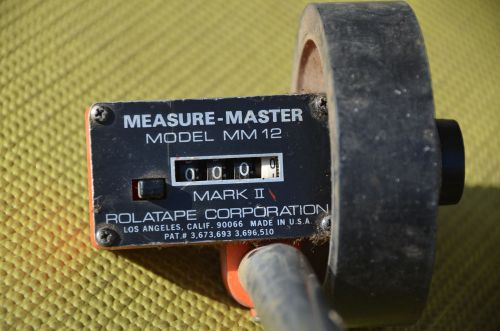 MEASURE MASTER by ROLATAPE MODEL MM-12 Mark II MEASURING WHEEL Feet / Inches