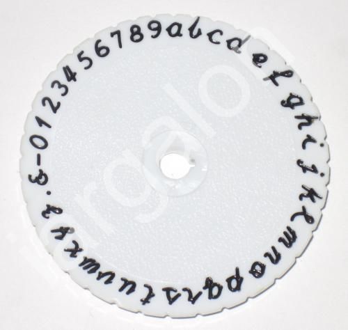 DYMO Type Wheel 2-7/16&#034; Cursive Script 3000-93 USED Letter Embossing Label Maker