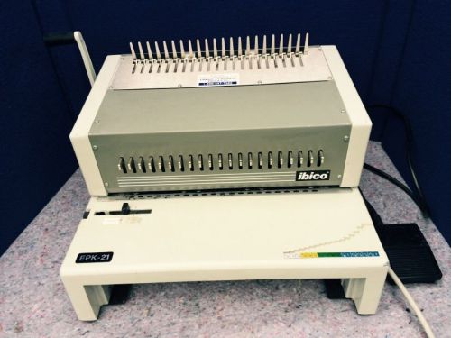 Electric Binding Machine Ibico Model: EPK-21 electric comb punch binder