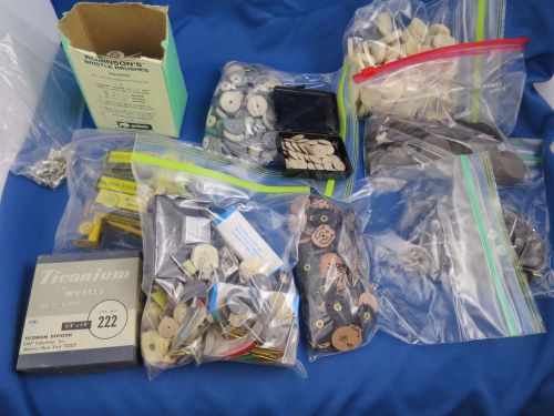 Massive lot of dental polishing brushes, moores discs, cutting wheels, etc. for sale