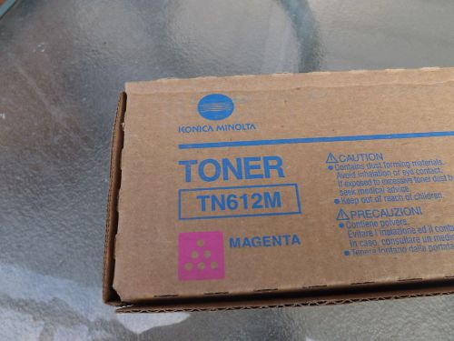 MAGENTA TN612M  TN612 Konica Minolta Toner c5501 c6501 NEW - GENUINE OEM