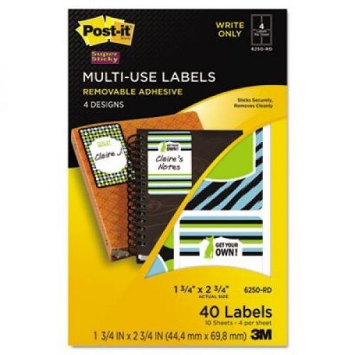 New Post-it Sticky Removable Multi-Use Labels Teacher School Name Tags Stickers
