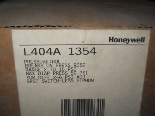 (Q12) 1 NEW HONEYWELL L404A 1354 2-15PSI PRESSURETROL