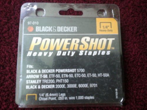 PowerShot Heavy Duty Staples 1/4&#034;  Chisel Point #97-010   1000 staples