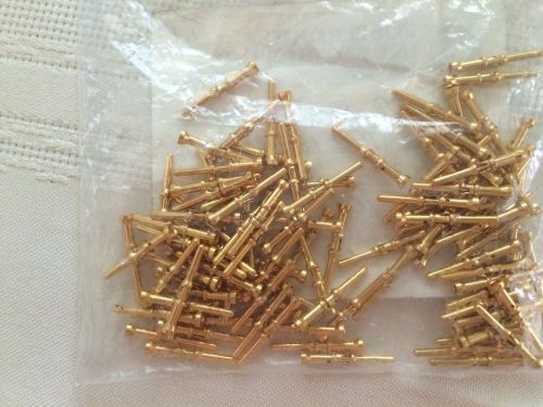 100 pcs  Positronics Ind. MC120N -133.3 Male Gold over Nickel Size 16