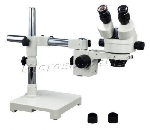 New 7X-45X Single Bar Boom Stand Zoom Binocular Stereo Microscope