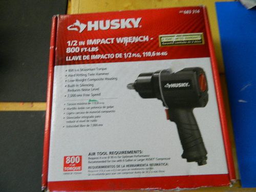 Husky H4480 1/2&#034; 800 FT-LBS IMPACT WRENCH 683214  NOT USED
