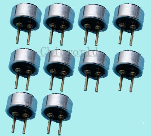 10pcs Microphone 4.5*2.2mm Capacitive Electret Microphone 52DB new