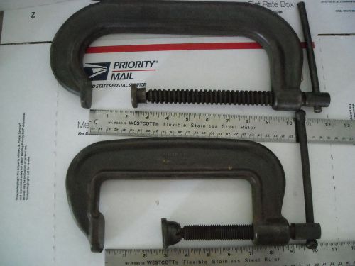 Wilton- 808 &amp; williams -106 -c-clamps -8&#034;&amp; 6&#034; cap.-gd. used cond.-u.s.a.-welders for sale