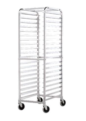 Front load bun pan rack rounded top, stores 20 pans , w/ casters bbk-abpr-2 for sale
