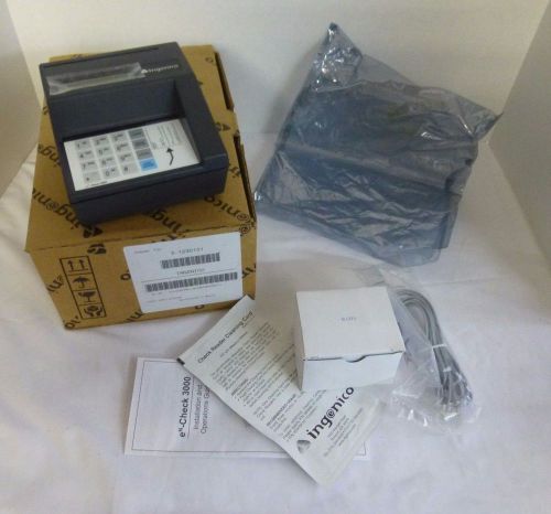 Ingenico check verification terminal en-check 3000, 3-1230101, new in box for sale