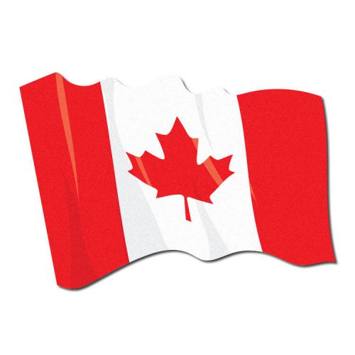 3M Reflective Fire Helmet Flag Decal - Waving Canada Flag - 1.5&#034; x 2.5&#034;