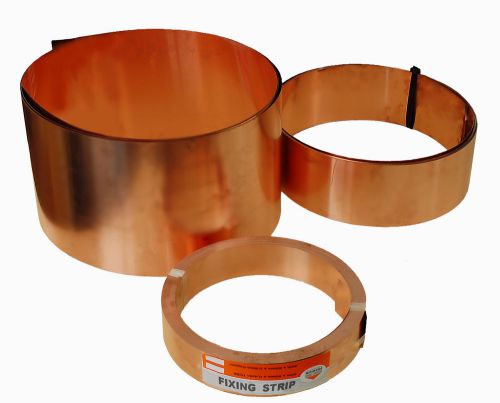 Copper strip 3metres x 100mm: roofing,flashing,valley,moss,oak frame 99.85% for sale