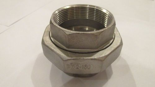 4-NEW!!! Stainless Steel 2&#034; threaded unions, NPT