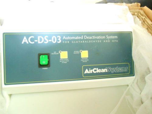 AUTOMATED DEACTIVATION SYSTEM FOR GLUTARALDEHYDE &amp; OPA AIR CLEAN ACDS-03
