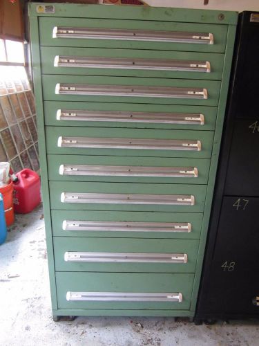 Stanley Vidmar Modular 10 Drawer Tool Cabinet, 59H 30W 28&#034;D