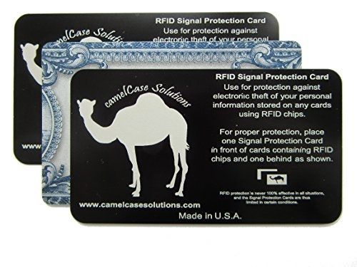 camelCase Solutions 2 RFID Blocking Cards | Best Credit Card Protectors | Fit In