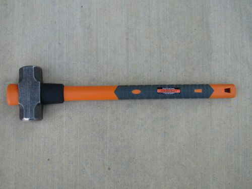 6 LB. Sledge Hammer with 24&#034; Anti-Slip Fiberglass Short Handle! Alloy Steel!