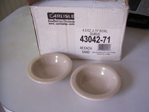 2 Carlisle Durus Desert Bowls 4.5 oz. Color Sand Replace Add Stock New Fast Ship