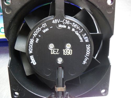 EBM W2G086-AD005-01 Axial Fan, Compact, Steel, NEW 36-56V 3.6W
