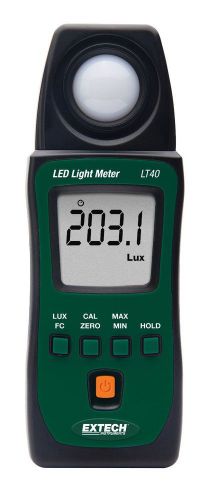 Extech LT40 LED  Light Meter, Green, 40-40,000 FC
