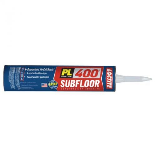 Pl 400 Voc Subfloor With Deck Adhesive And 10-Oz Cartridge, White Henkel 1652275
