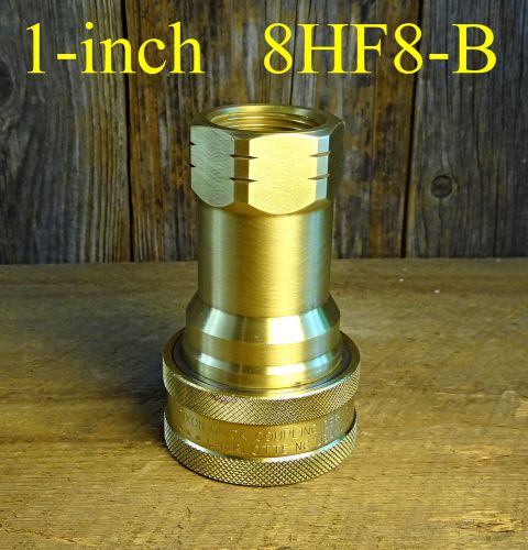 1 - NEW - Dixon Valve 8HF8-B Brass ISO-B Interchange Hydraulic Fitting, Coupling