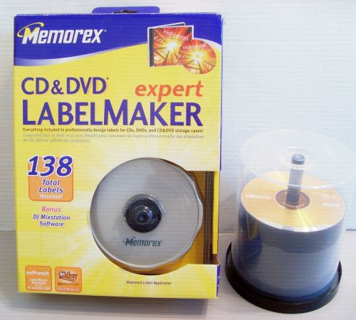 MEMOREX CD/DVD LabelMaker Expert 70+ Memorex CD-R Cool Colors 48X CD-R Discs