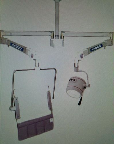 AADCO RayShield ceiling Mach 130F Surgical Light &amp; Radiation shielding on track