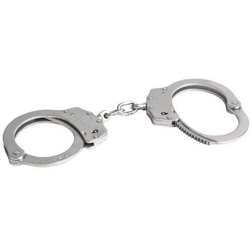 Cts thompson csi hc 1010 nickel finish standard stainless steel chain handcuffs for sale