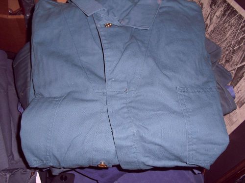 UNIVERSAL COVERALL/OVERALL NWOT 58 REG 100% cotton button green 3XL