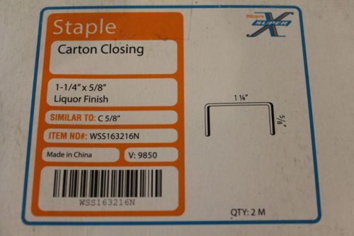 Carton Closing Staple C5/8 - 1-1/4 inch  x 5/8 Inch Leg 2,000 PER BOX