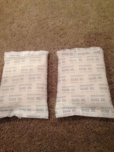 Silica Gel Packets. Lot Of 2. Measures 4.5&#034; W X 6.5&#034; H.