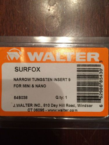 Walter 54B038 Surfox Mini Narrow Tungsten Insert, 90 Degree, New