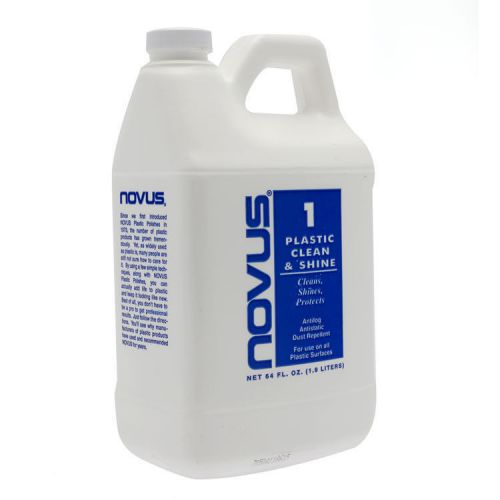 Novus 1 Plastic / Acrylic Clean &amp; Shine Polish 64 oz Great for Tanning Beds